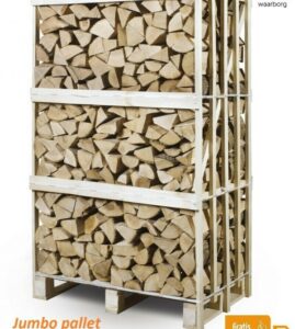 Een jumbo pallet haardhout